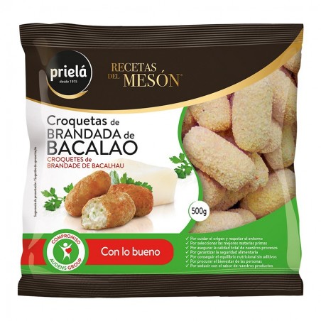 PRIELÁ CROQUETAS BRANDADA DE BACALAO 500 GR
