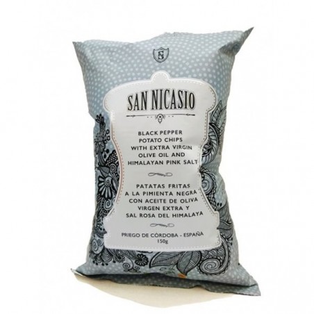 SAN NICASIO PATATAS FRITAS EN ACEITE DE OLIVA CON PIMIENTA 150 gr