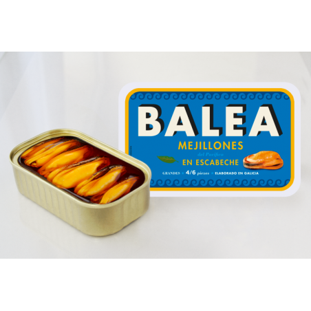 BALEA MEJILLONES DEL PACÍFICO GIGANTES EN ESCABECHE 4/6 PZ  RR-125