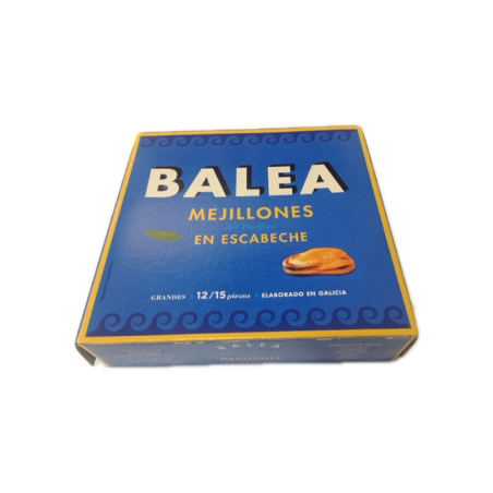 BALEA MEJILLONES DEL PACÍFICO GIGANTES EN ESCABECHE 12/15 PZ RO-280 gr