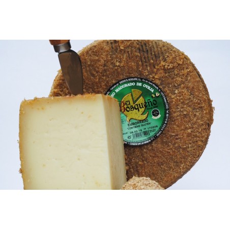 EL BOSQUEÑO QUESO DE  OVEJA DE  GRAZALEMA EMBORRADO AL SALVADO DE TRIGO