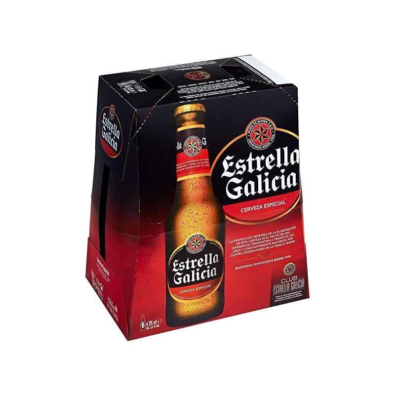 ESTRELLA GALICIA CERVEZA 25 CL PACK 6...
