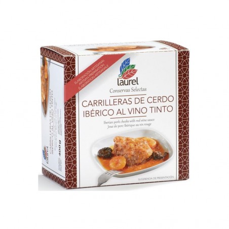 CONSERVAS LAUREL CARRILLADA DE CERDO IBÉRICO AL VINO TINTO 400 GR