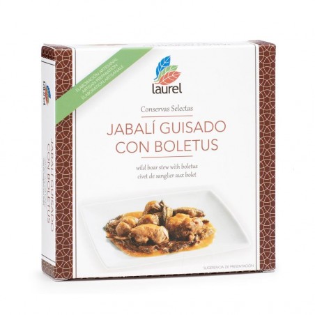 CONSERVAS LAUREL JABALÍ GUISADO CON BOLETUS 270 GR