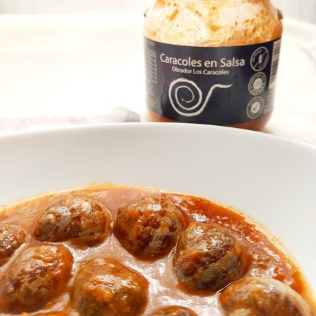 CARACOLES EN SALSA CON CHORIZO Y JAMÓN VIDRIO  580 gr