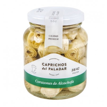CAPRICHOS CORAZONES DE ALCACHOFAS 38/42 PIEZAS 350 gr