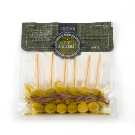 ALBIZABAL BLISTER DE 6 GILDAS DE ANCHOAS 160 gr