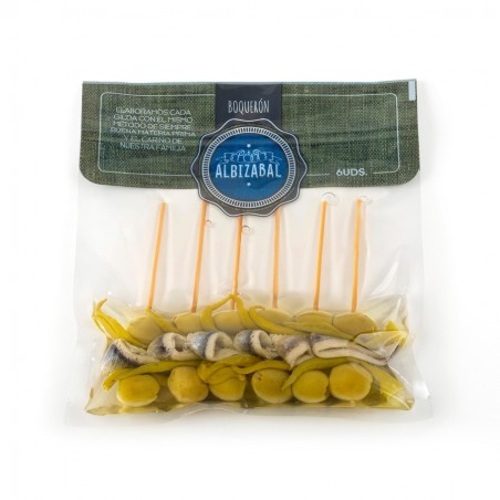 ALBIZABAL BLISTER DE 6 GILDAS DE BOQUERÓN 160 gr