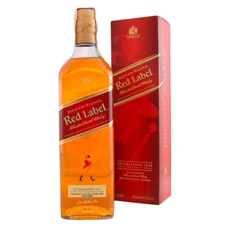 WHISKY JHONNIE WALKER ETIQUETA ROJA 1...