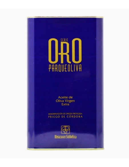 PARQUEOLIVA ACEITE OLIVA VIRGEN EXTRA LATA 3L SERIE ORO D.O. Priego de Córdoba