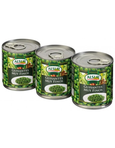 ALSUR GUISANTES FINOS PACK 3 X 200 GR