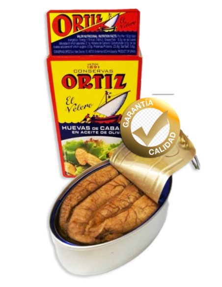 ORTIZ HUEVAS DE CABALLA EN ACEITE DE OLIVA 120 gr