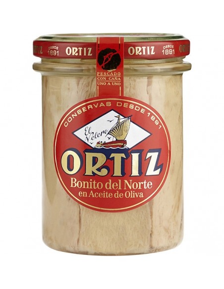 ORTIZ BONITO EN ACEITE DE OLIVA EN VIDRIO 445 gr