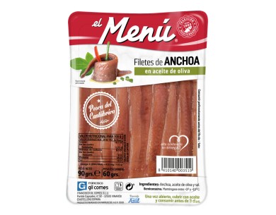 EL MENÚ ANCHOAS DEL...