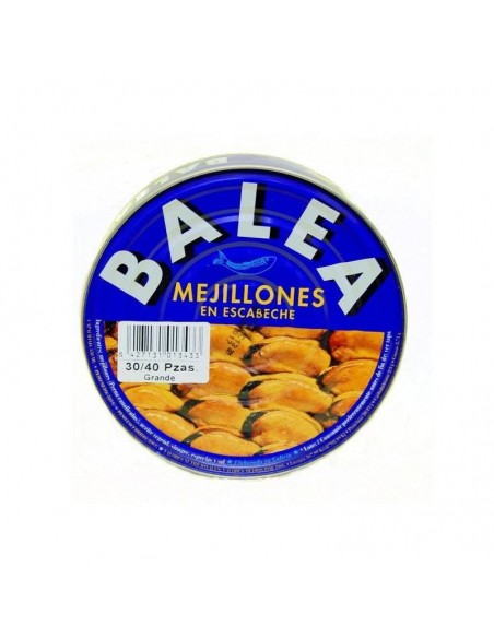 BALEA MEJILLONES GIGANTES DEL PACÍFICO EN  ESCABECHE 35/45 PZ RO-1000