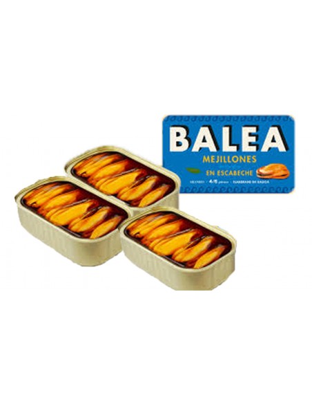 BALEA MEJILLONES DEL PACÍFICO GIGANTES EN ESCABECHE 4/6 PZ  RR-125