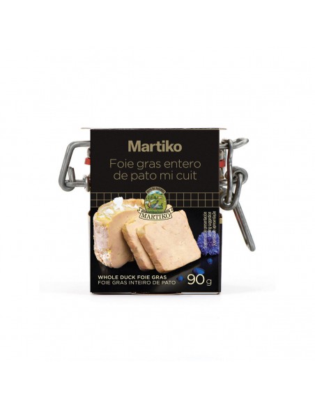MARTIKO FOIE GRAS DE PATO ENTERO MICUIT VIDRIO 90 gr