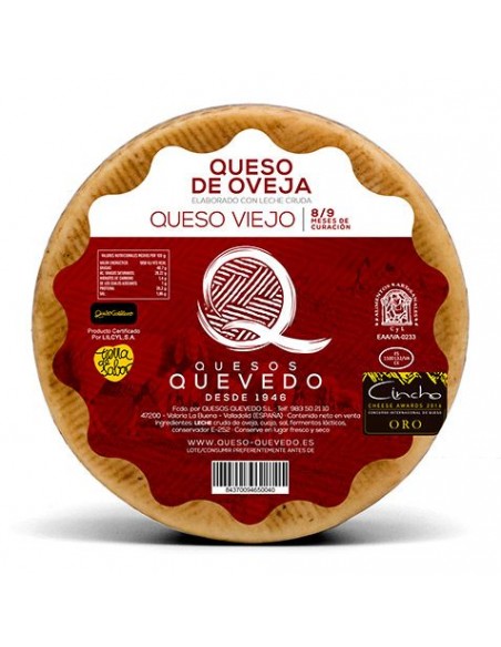 QUEVEDO QUESO DE OVEJA AÑEJO CURADO