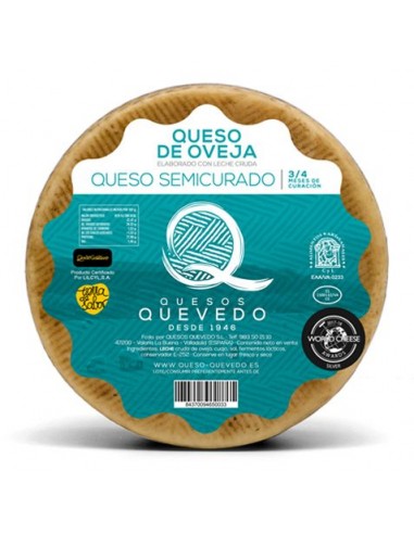 QUEVEDO QUESO DE OVEJA SEMICURADO