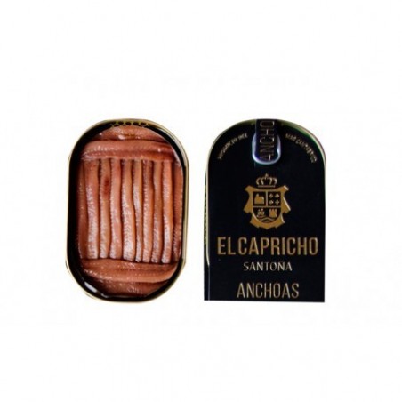 EL CAPRICHO ANCHOAS DEL CANTÁBRICO EN ACEITE DE OLIVA 15/18 FILETES 95 gr