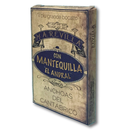 REVILLA ANCHOAS DEL CANTÁBRICO CON MANTEQUILLA ECOLÓGICA 50 gr