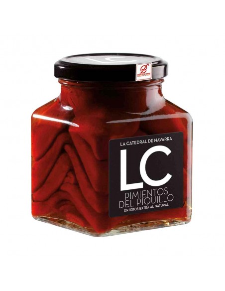 LC PIMIENTOS PIQUILLO ENTEROS  D.O LODOSA AL NATURAL 370 gr
