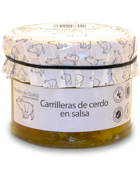 CARRILLADA DE CERDO EN SALSA DE VINO BLANCO VIDRIO 440 gr
