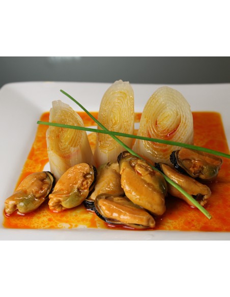LA BRÚJULA MEJILLÓN ESCABECHE DE LA RÍAS GALLEGAS ACEITE DE OLIVA 8/10 PIEZAS 120 GR