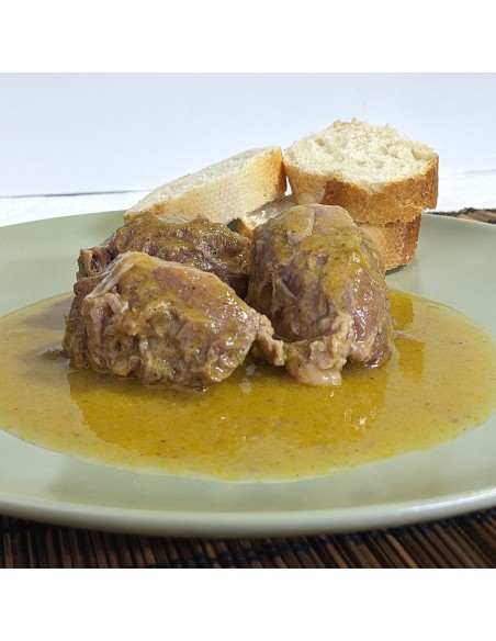 CARRILLADA DE CERDO EN SALSA DE VINO BLANCO VIDRIO 440 gr