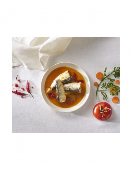 ORTIZ SARDINAS PICANTONAS EN ACEITE DE OLIVA VIDRIO DE  190 gr
