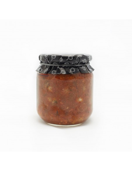 CARACOLES EN SALSA CON CHORIZO Y JAMÓN VIDRIO  580 gr