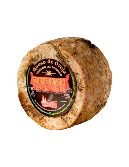 FLOR DE ROMERO QUESO MANCHEGO OVEJA AL ROMERO AL CORTE