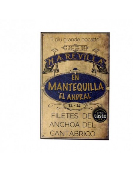 REVILLA ANCHOAS DEL CANTÁBRICO CON MANTEQUILLA ECOLÓGICA 50 gr