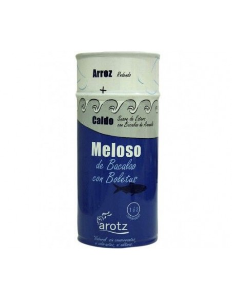 AROTZ ARROZ MELOSO DE BACALAO Y BOLETUS 550 gr 2  Raciones