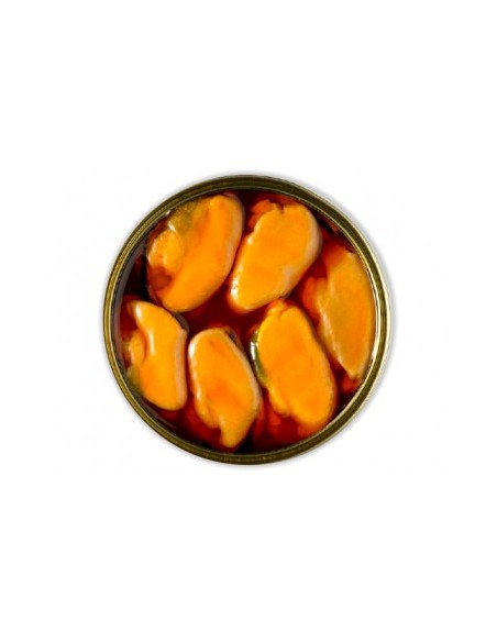 RÍA DE AROSA 6/8 MEJILLONES ESCABECHE FRITOS EN ACEITE DE OLIVA 115 gr