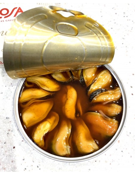 RÍA DE AROSA 10/14 MEJILLONES FRITOS EN ESCABECHE 115 gr