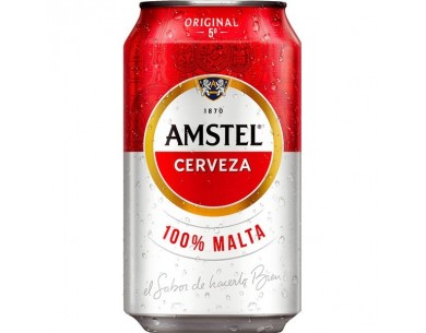 AMSTEL CERVEZA LATA 33 cl