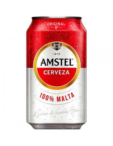 AMSTEL CERVEZA LATA 33 cl