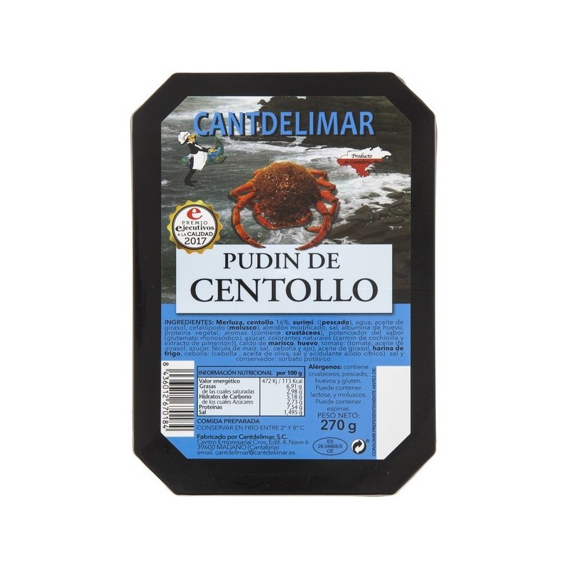 CANTDELIMAR PUDIN DE CENTOLLO 270 gr