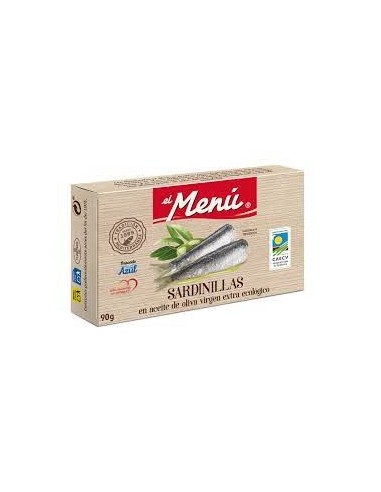 EL MENÚ SARDINILLAS A/OLIVA VIRGEN EXTRA ECOLÓGICO RR-90 gr