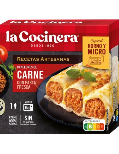 LA COCINERA CANELONES DE CARNE CON...