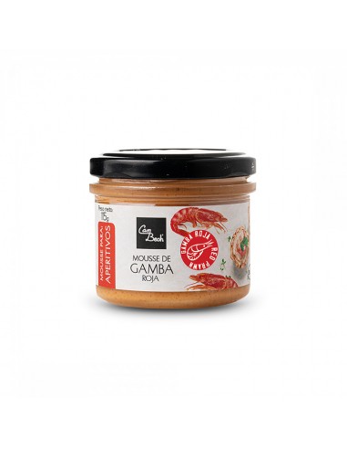 CAN BECH MOUSSE DE GAMBAS DE PALOMÓS...