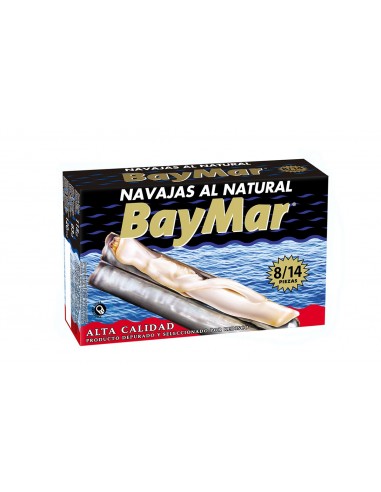 BAYMAR NAVAJAS AL NATURAL 8/14 Piezas...