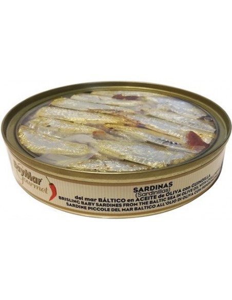 BAYMAR SARDINILLAS EN A.OLIVA CON GUINDILLA 22/26 Piezas RO-120 gr