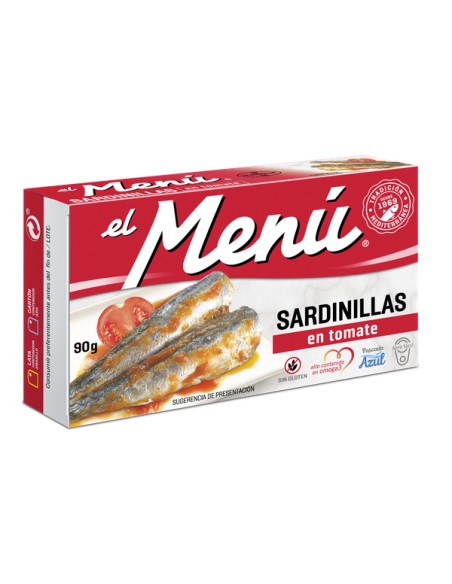 EL MENÚ SARDINILLAS EN TOMATE RR-90 gr