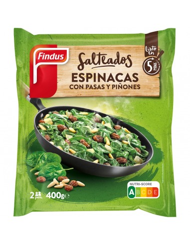 FINDUS SALTEADO ESPINACAS PASAS Y...