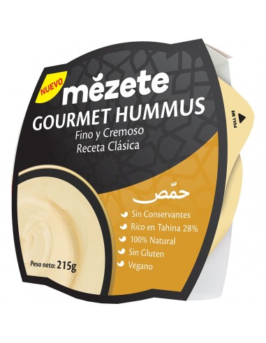 MEZETE HUMMUS GOURMET FINO Y CREMOSO...