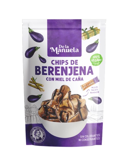 DE LA MANUELA CHIPS DE BERENJENA CON MIEL DE CAÑA 90 gr