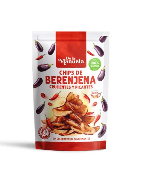 DE LA MANUELA CHIPS DE BERENJENA PICANTE 90 gr