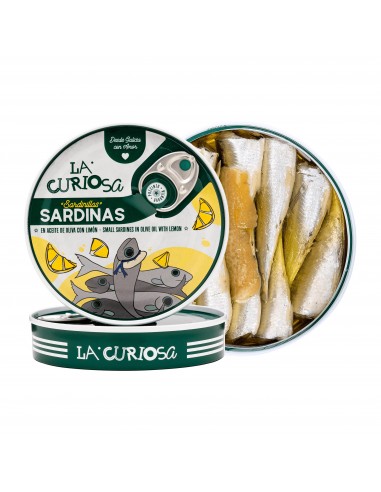 LA CURIOSA SARDINILLAS EN A.OLIVA AL LIMÓN 12/16 Piezas RO-120